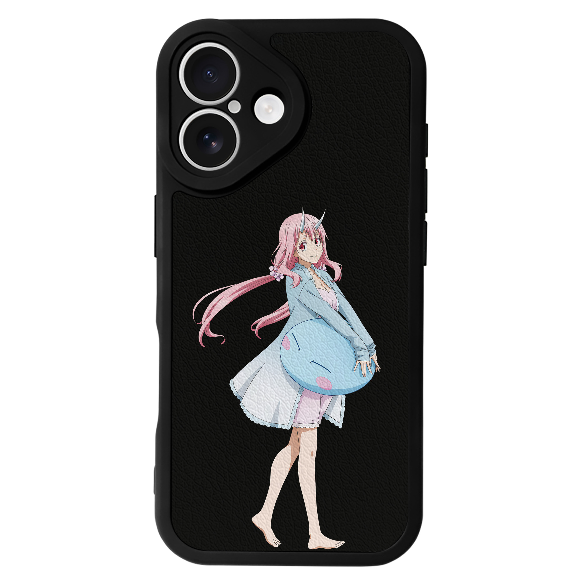 （画像用） 転スラ Regarding Reincarnated to Slime 【iPhone 16シリーズ対応】シリコンスマホケース（レザー調） 材質：シリコン